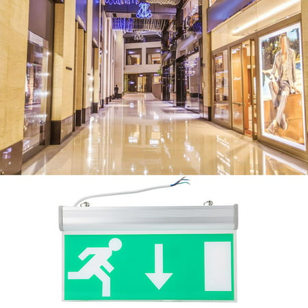 Signe Déclairage de Sortie de Secours de LED Indicateur de Sécurité Dévacuation de Sécurité de Lumière de Signe de Secours Acrylique de LED pour le Bureau Dhôtel de Centre Commercial 